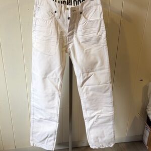 Dry Goods Blue Blood men’s  White Straight Jeans Size 28/32 NWOT
